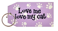 Order Love my Cat key ring